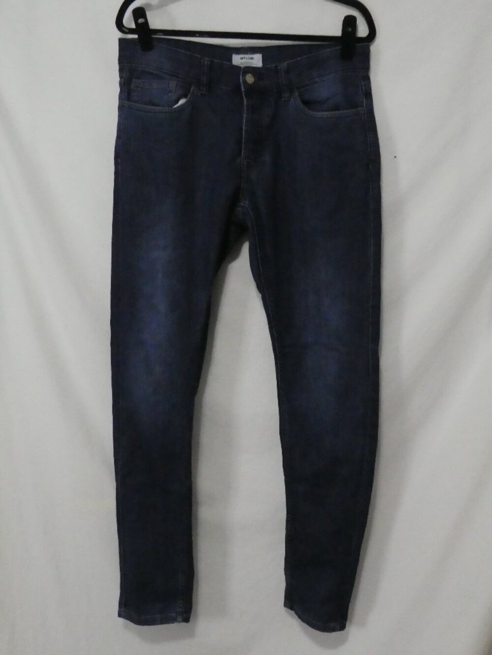 GUESS LOS ANGELES Men's Slim Straight Jeans Dark Blue Wash Size - 34 W x32 L